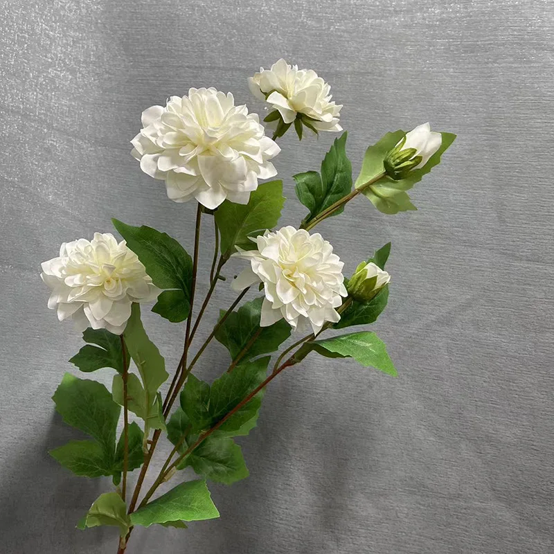 Silk Flower Bouquet Artificial Plants Rose Bouquet Flores Artificiales Ball Chrysanthemum Bouquet Artificial Flowers