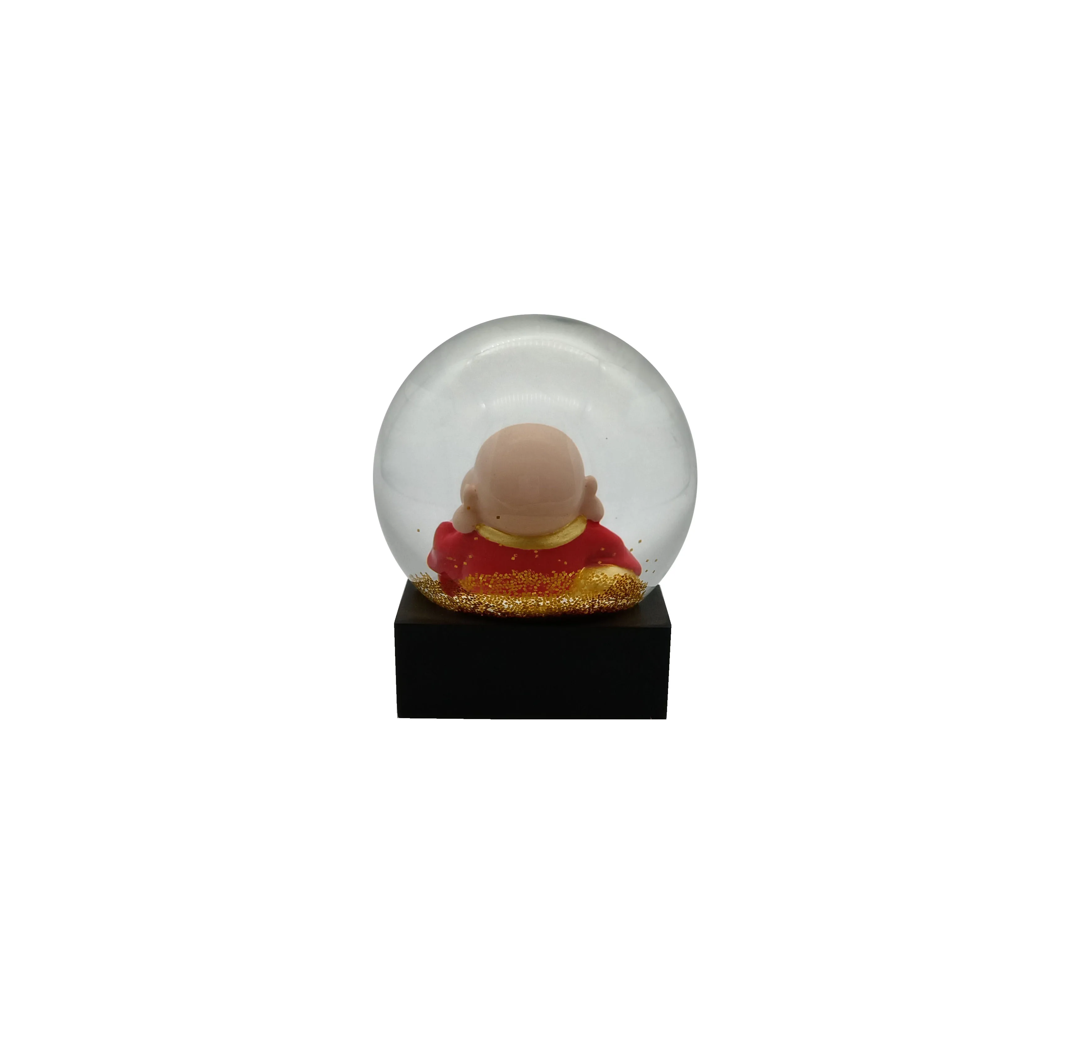  2021 New Creative Designed 100MM Resin Maitreya Buddha Buy Snow Globe with buddha