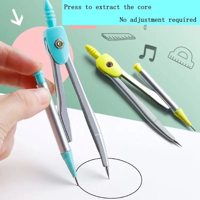 CHXN   7-piece Set of Compasses and Rulers for Students, Exam Prizes, Gifts, Learning Supplies, Stationery, Box Packaging