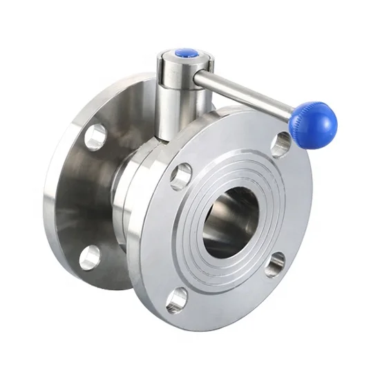 Factory customized wholesale Sanitary Double Head Butterfly Valve Manual Flange Butterfly Valve