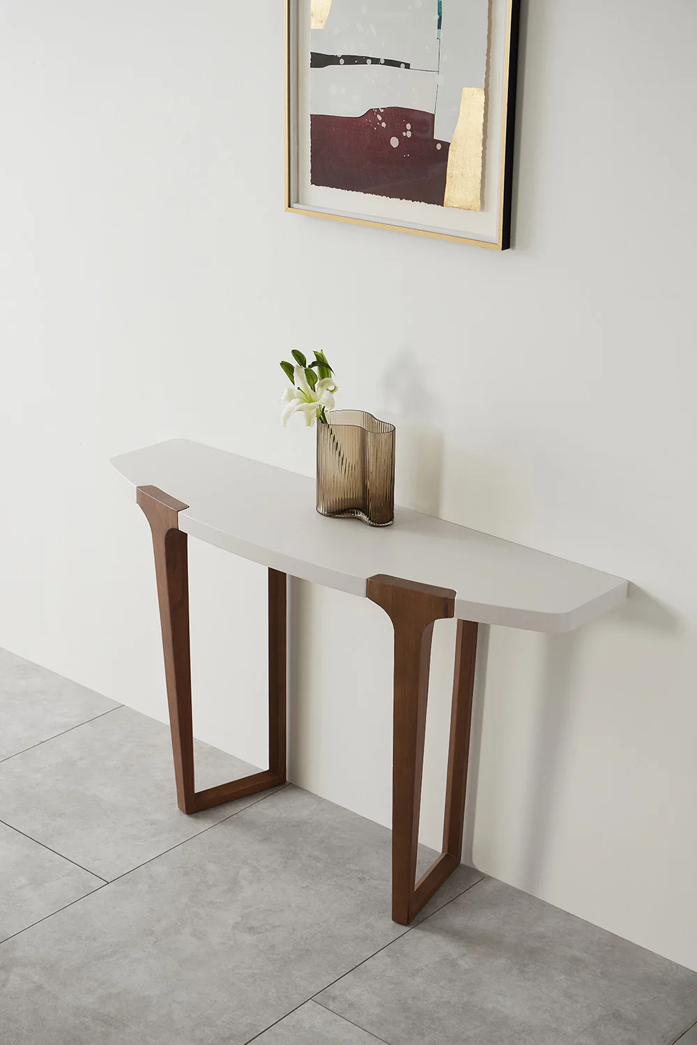 Wooden modern Minimalist computer writing office living room furniture laboratory desk study table entrance cabinet