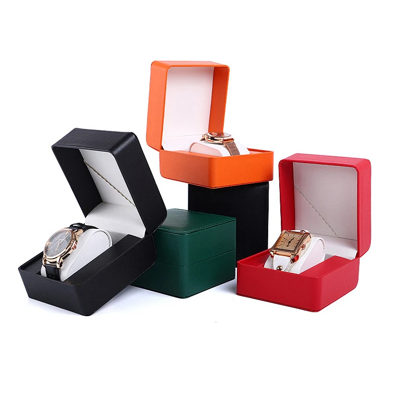 Xinxing Luxury Watch Box Custom Logo Foam Insert Gift Display Packaging Pu Leather Watch Case