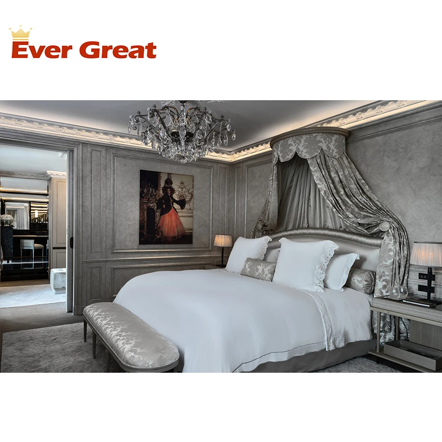 HDB-140 European Style Luxury Wooden Hotel Bedroom Furniture Set With