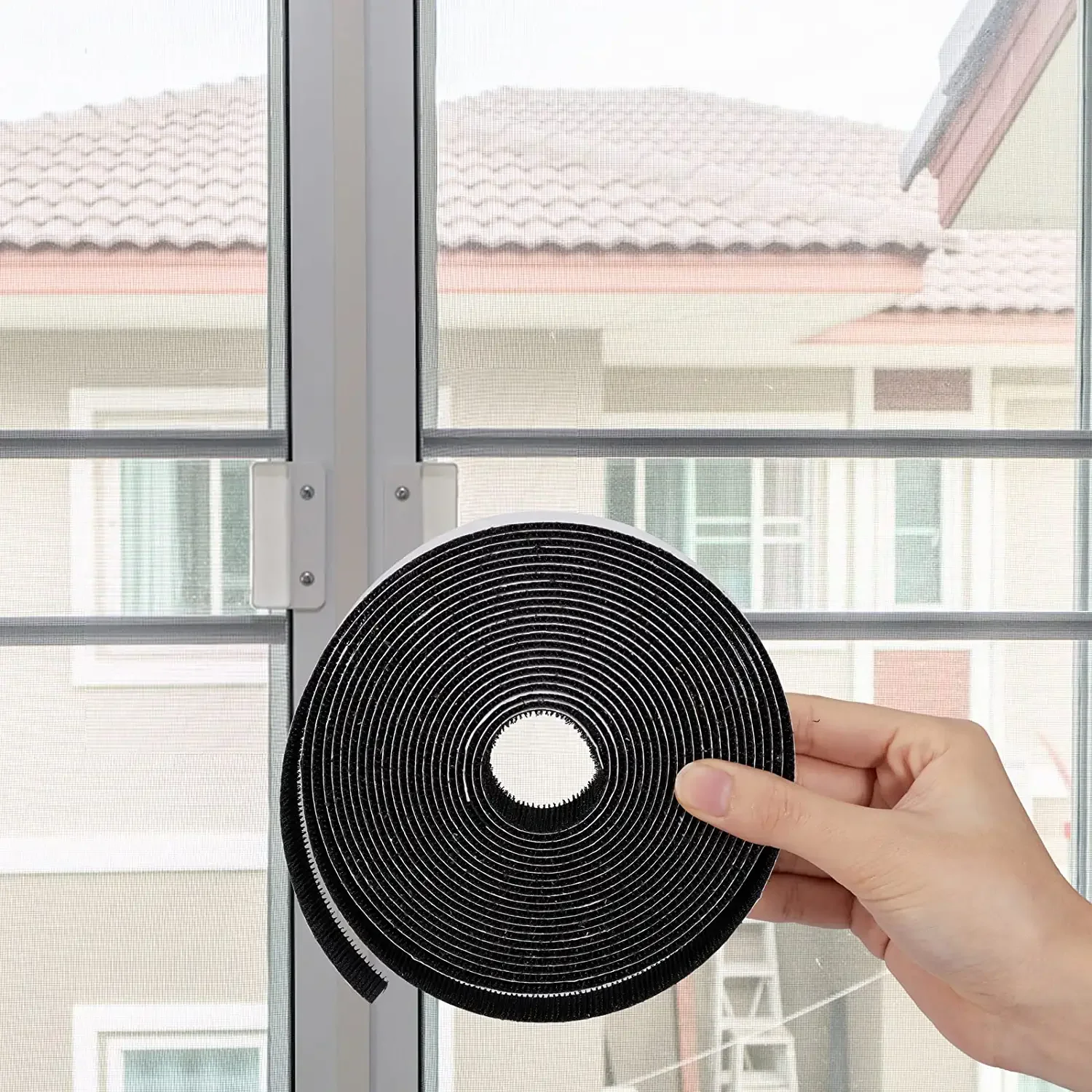 Hook and loop cable strap 8mm Self Adhesive hook and loopTape Roll