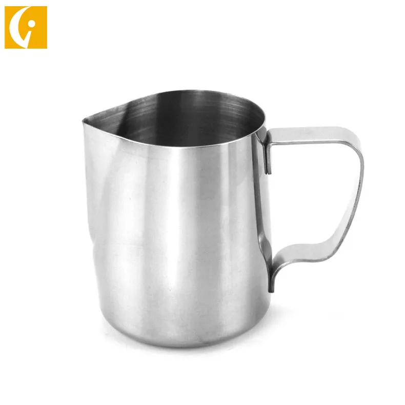 
High Quality Stainless Steel Milk Pot/coffee Foam Cup Pitcher/creamer Pitcher Pull Flower Cup have Handle 