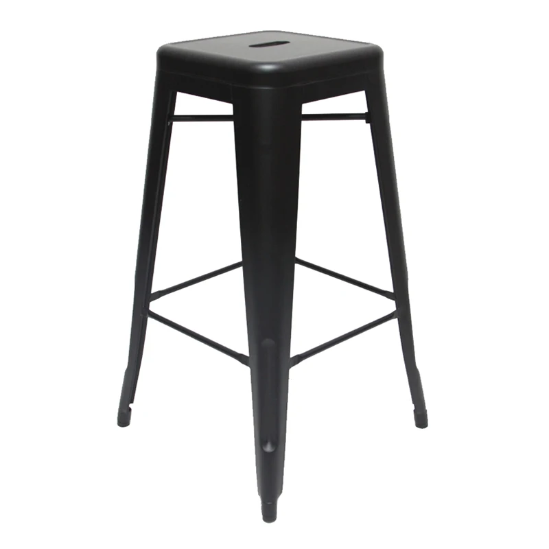 China industrial french style outdoor electroplate rose gold metal bar stool