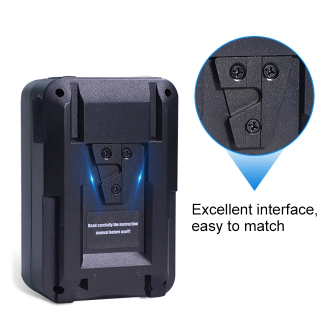 High quality rechargeable lithium ion batteries 74Wh v lock v mount battery with LCD display for sony camcorders