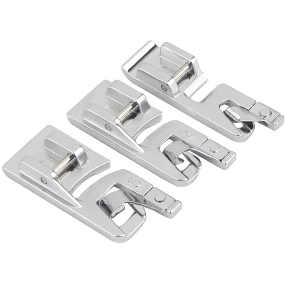 3Sizes Overlock Overcast Sewing Machine Foot SA135 Fits All Low Shank Snap-On Singer, Brother, Babylock, Etc