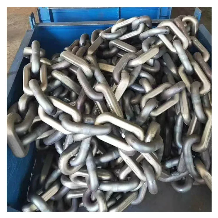 Mining high-tensile alloy steel unti-winding-compact chain-flat chain forged chain good performance 30\/75x108mm