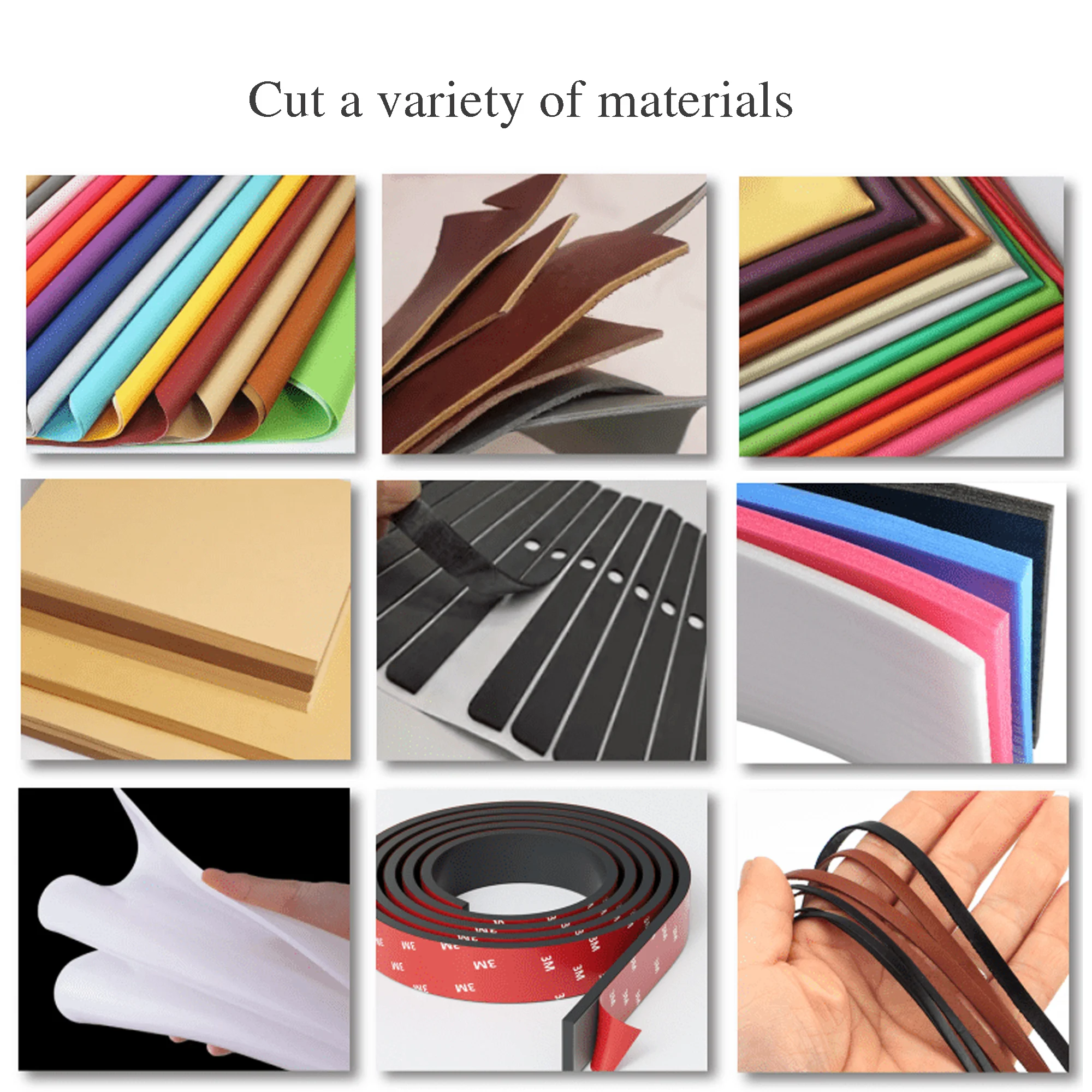 30CM cutting machine for PVC PU leather Foam cotton Soft silicone rubber Crawhide paper division machine