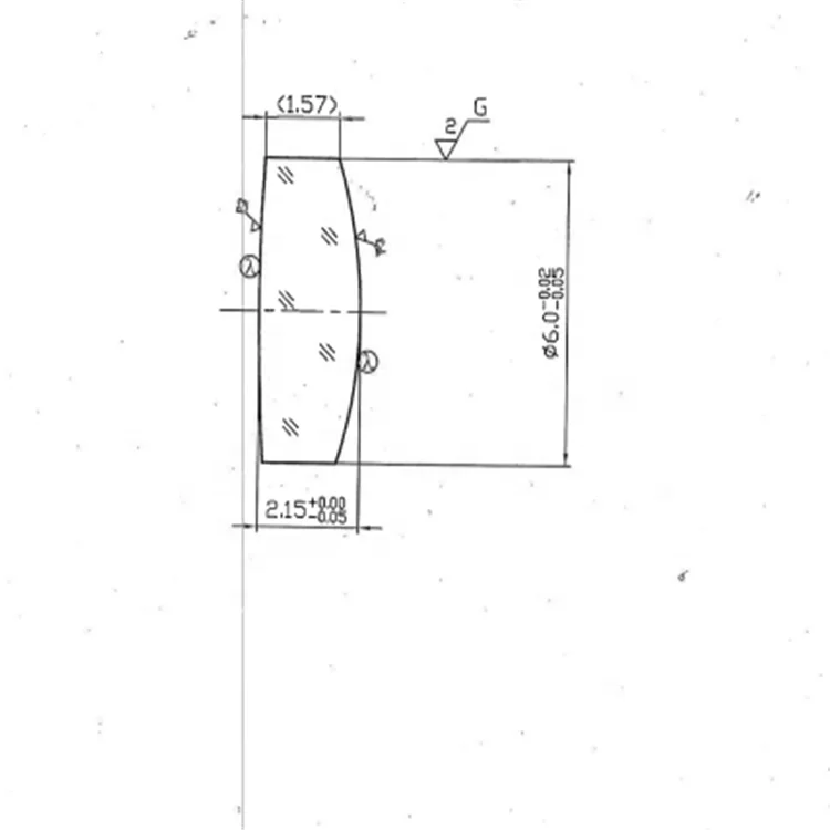Factory custom mirco scope mini 4mm 5mm small optical convex lens
