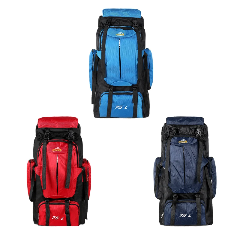The New 75L Large Capacity Oxford Waterproof Outdoor Hiking Tactical Storage Backpack For Daily Use