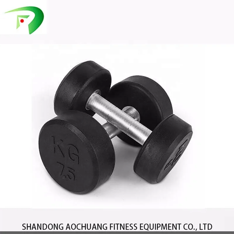 Premium PU urethane dumbbell with customized logo Commercial fitness equipment Factory direct sales new gym equipment for sale