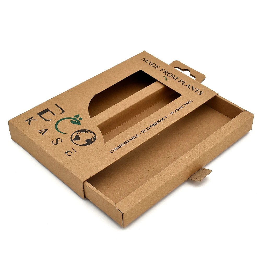 Customized mobile phone toughened film packaging bag Electronic product packaging box with suspension hole