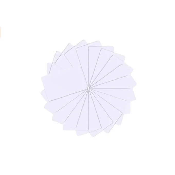 CMRFID 125khz proximity chip em 4100 rfid id card long distance 13.56 mhz 1kb uid writeable id white pvc nfc card