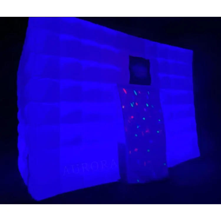 Popular commercial disco party tent event marquee portable indoor inflatable nightclub with light inflatable nightclub 4x6
