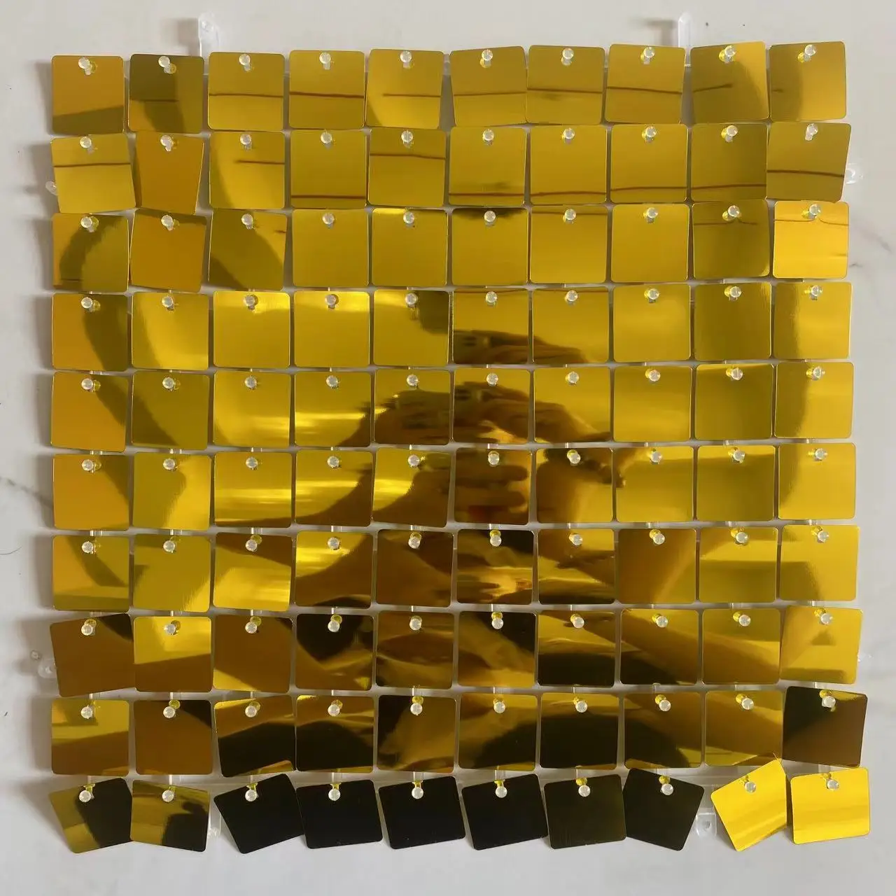 30*30cm Sequin Stage for Wedding Background Wall Cross-Border Bright Square Translucent Plate Frame Party Decorations