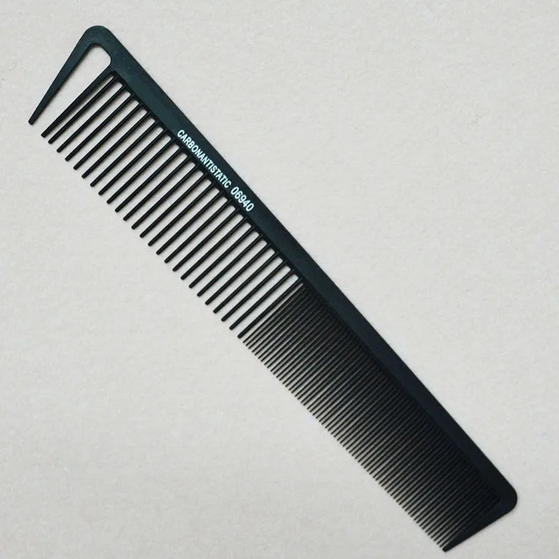 Heat Resistant Salon Carbon Antistatic Cutting Comb Large Sectioning Comb Fiber Combs Anti Static Barber Tool