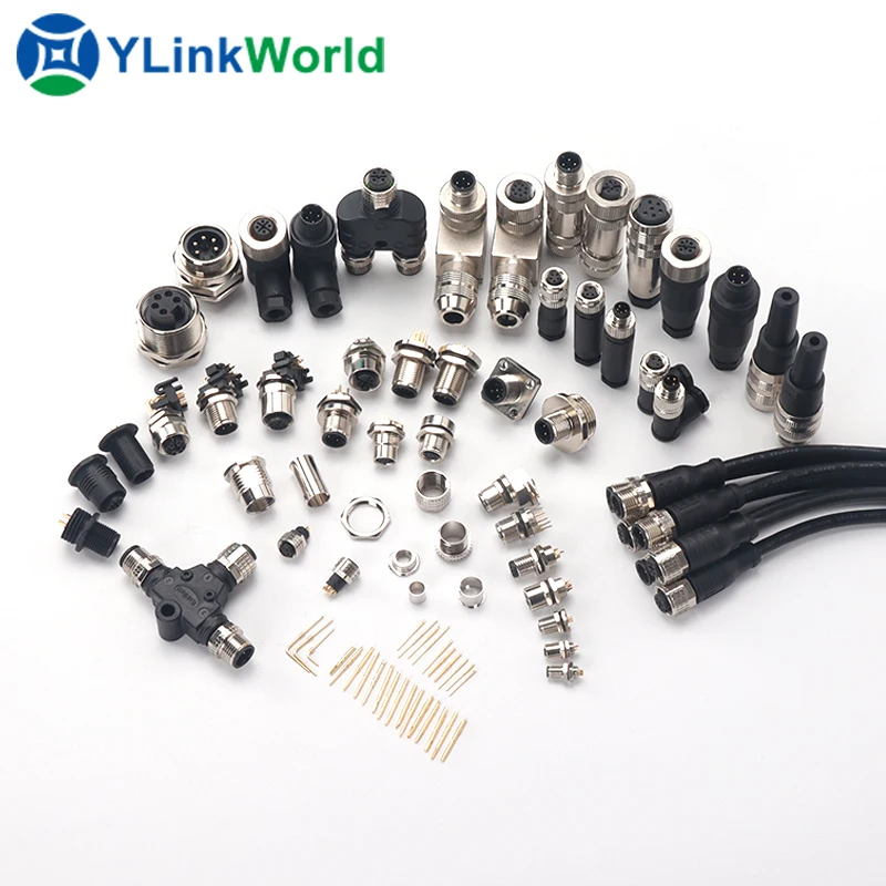 m12 metal connector b wire mold interface servo car wiring light 2 3 4 5 22 23 pin 2pin speaker terminal connector for led strip