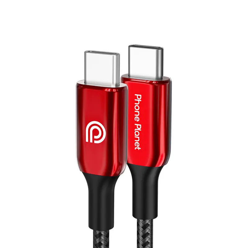 Кабель из цинкового сплава для быстрой зарядки PD 100W USB C к USB C