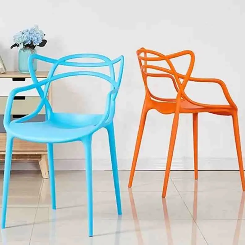 Wholesale White Plastic Chairs For Events Stackable Plastic Chair With Armrest