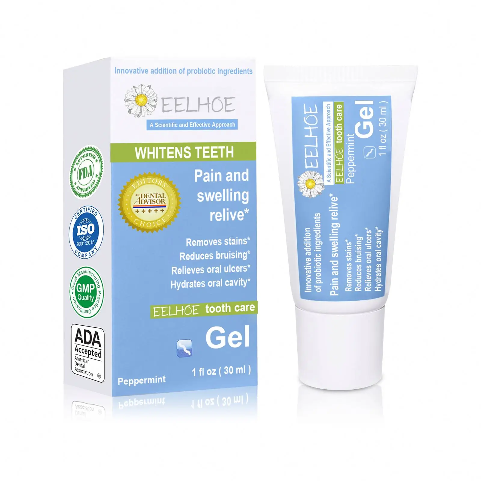 EELHOE Wholesale OEM Organic Teeth Whitening Cream Shining White Toothpaste for Beauty Care
