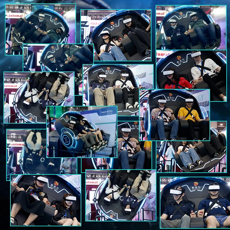 vr rollercoaster ride 360 vr game console attraction 2 seats 4d 8d 9d flight simulator vr game machine with shooting