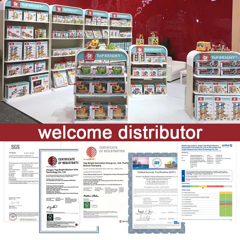 Topbright wholesale china wooden City Ramp Racer vehicle race track set toy