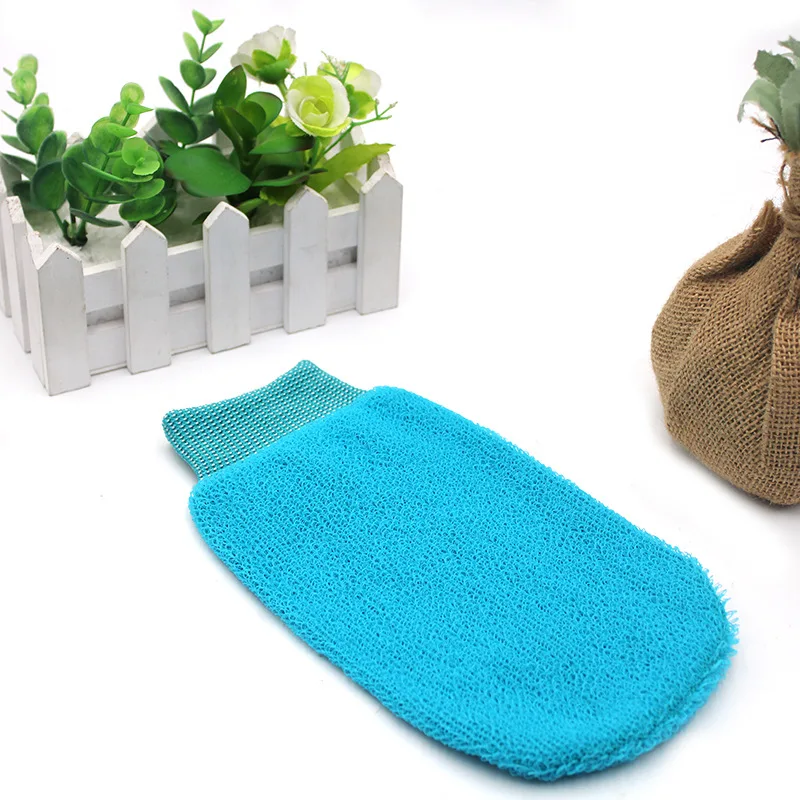 Customized Soft Cute Peeling Turkish Raw 100% Pure Raw Mulberry Exfoliating Scrub Glof Silk Exfoliating Body Bath Mitt