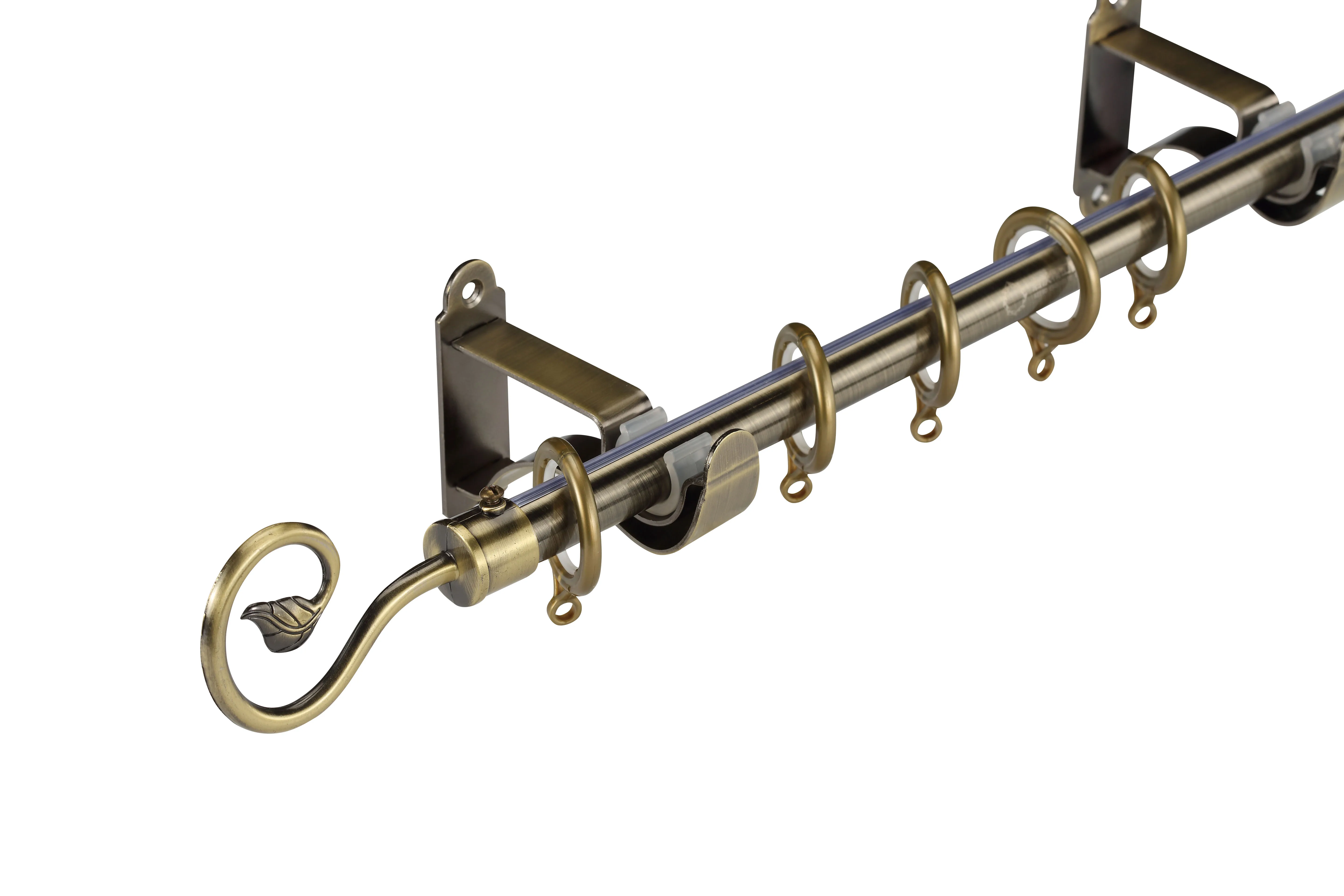 Keewo Shower Curtain Rod Hanging Support Double Track L Shaped Matt Black double curtain rods hardware curtain pole