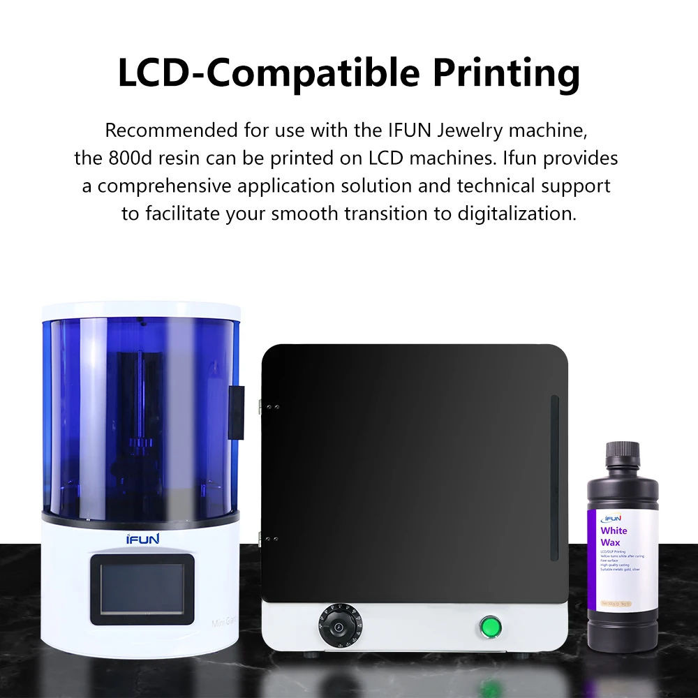 Resin manufacturer factory, White wax polymer resin IF800D for 3D printer batch printing resin model