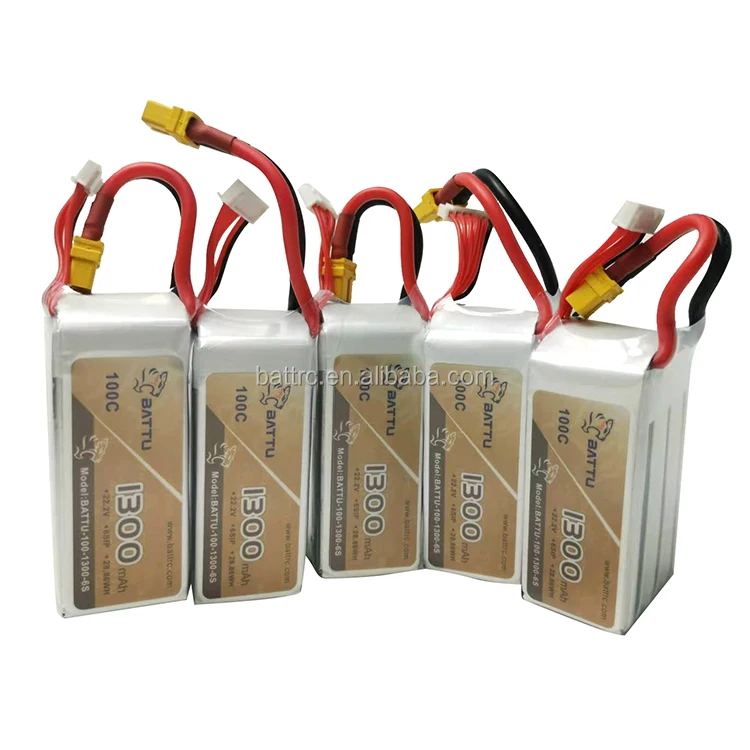 22 2 V 6S 1300mah 100C литий-полимерный аккумулятор с разъемом XT60 для радиоуправляемых дронов