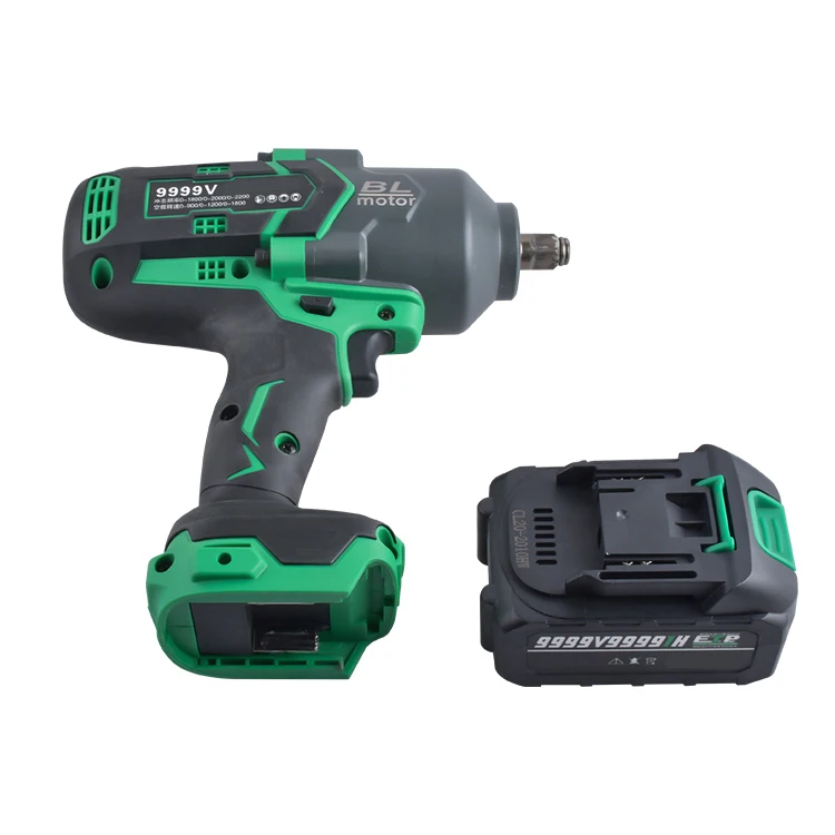 Construction/Home Use 1300N.M Torque 21V Cordless Brushless Electric Impact Wrench 1/2 Tool