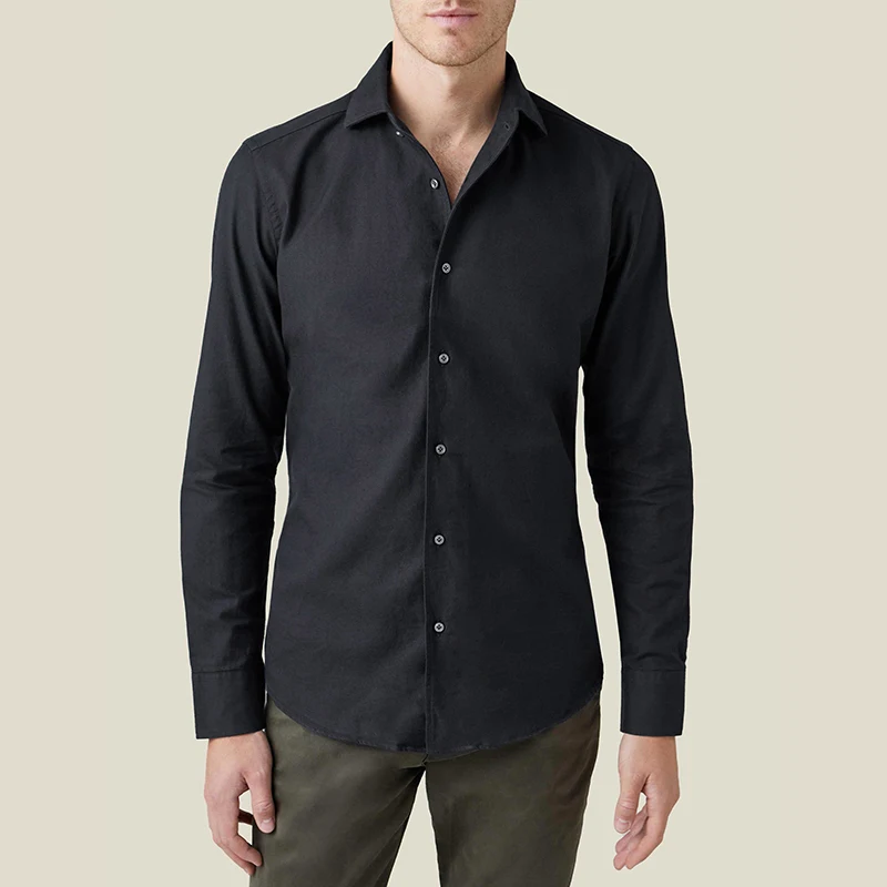 Custom Blank Shirts T Shirt Classic Solid, Splicing Polyester Linen Men Blouse High Quality New Design Mens Slim Shirts/