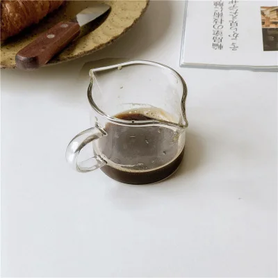 100ml mini milk jug Coffee Glass Measuring cup with handle