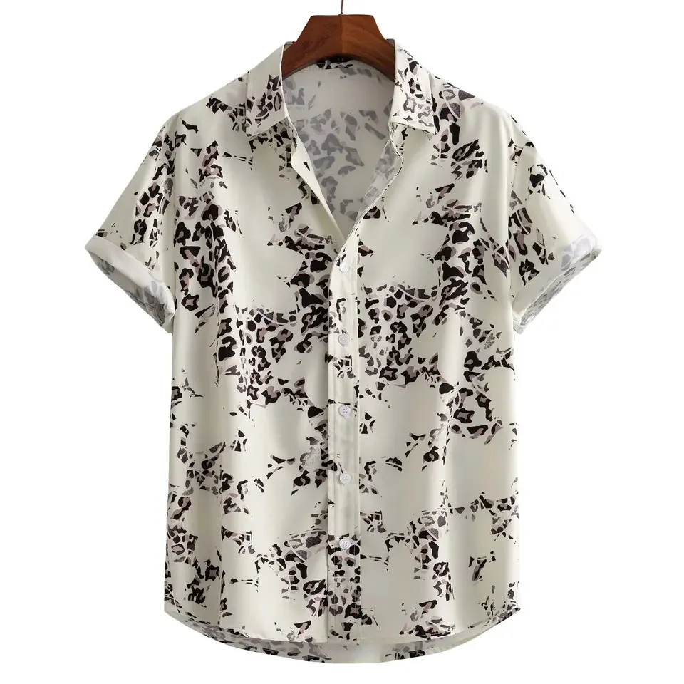 New Design Wholesale Polyester Fashion Printed Mens Summer Short Sleeve Aloha Beach Resort Hawaiian Shirts For Men
