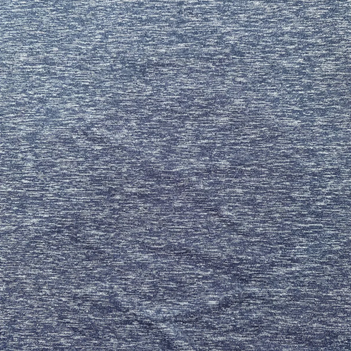 88% Polyester 12% Spandex Heather Navy Color Spandex Polyester Jersey knitted Fabric For Sportswear