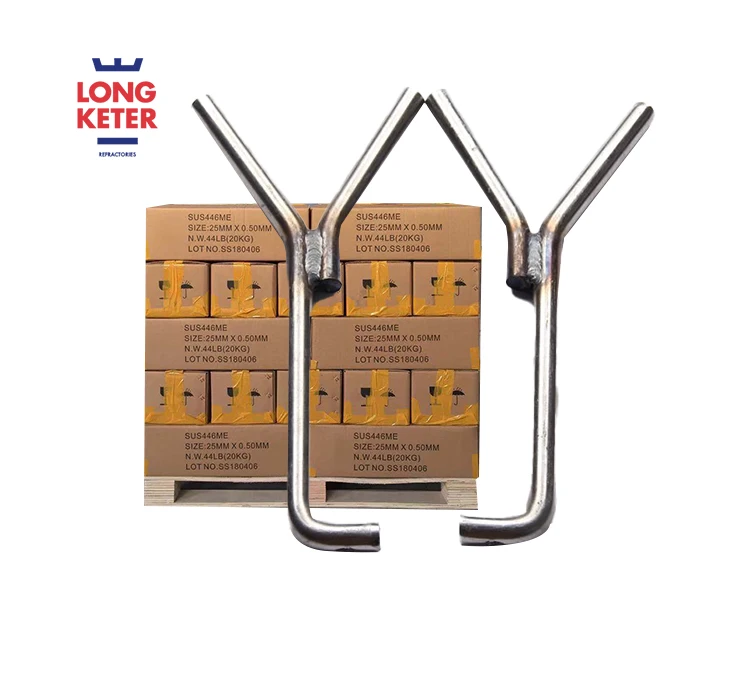 Newly arrived 310S 304 316 330 Refractory stainless steel yv wave anchor nail hook rod stainless steel furnace anchor