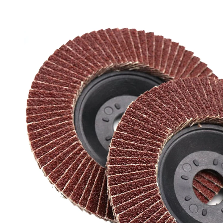 Fiber glass cover flap disc 115x22 flap grinding sanding discs 100mm diameter 72 pages