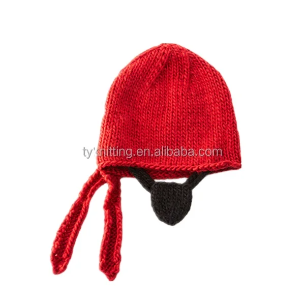 factory hot sale Custom Jacquard earflap Winter Knitted Hats warm beanie With soft Tassels