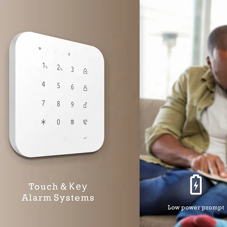 maxkin wireless intrusion whole sale all in one DIY GSM WiFi alarm systems Touch Screen smart home TUYA security systems