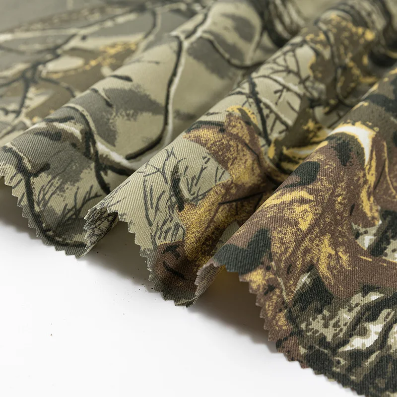 Outdoor jungle procrypsis camouflage pattern breathable Polyester Cotton TC for Hunting suit