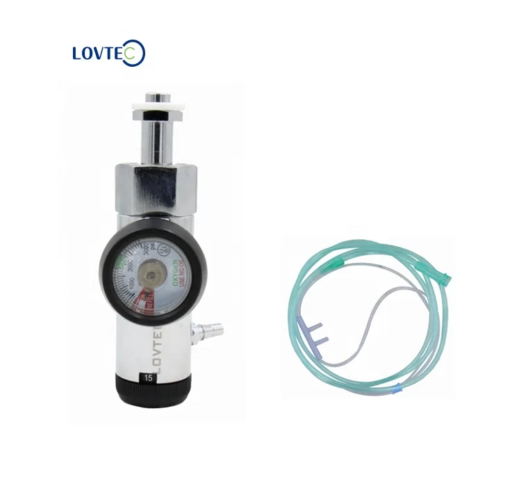 Lovtec Oxygen Regulator Oxygen Regulator Click Type CGA 870 Medical Flowmeter Medical Oxygen Regulator