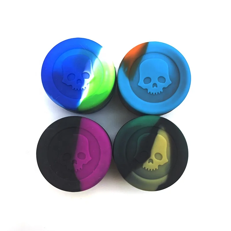 
In Stock Gift Pipes Rubber Cigar Case Stash Box Silicone Dabs Jar Wax Container 