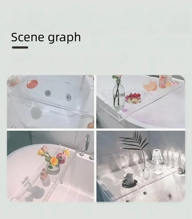 Bathroom Bathtub Acrylic Storage Rack Hotel Bath Storage Rack Multifunctional Fish Cylinder Rack