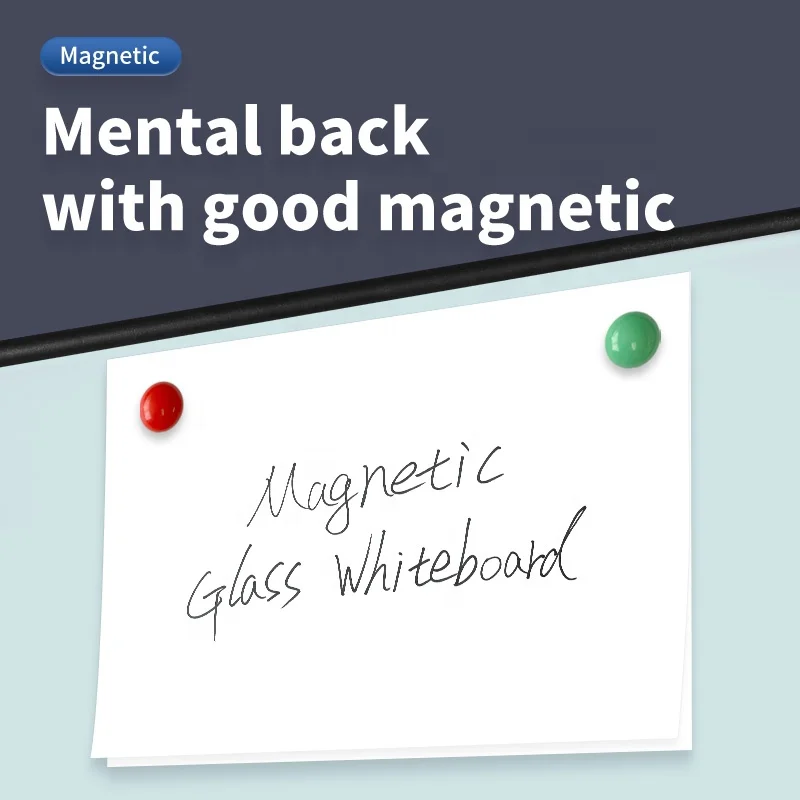 High quality magnetic Surface Glass Whiteboard Mobile Flipchart With Legs white board stand Interactive Notice Board