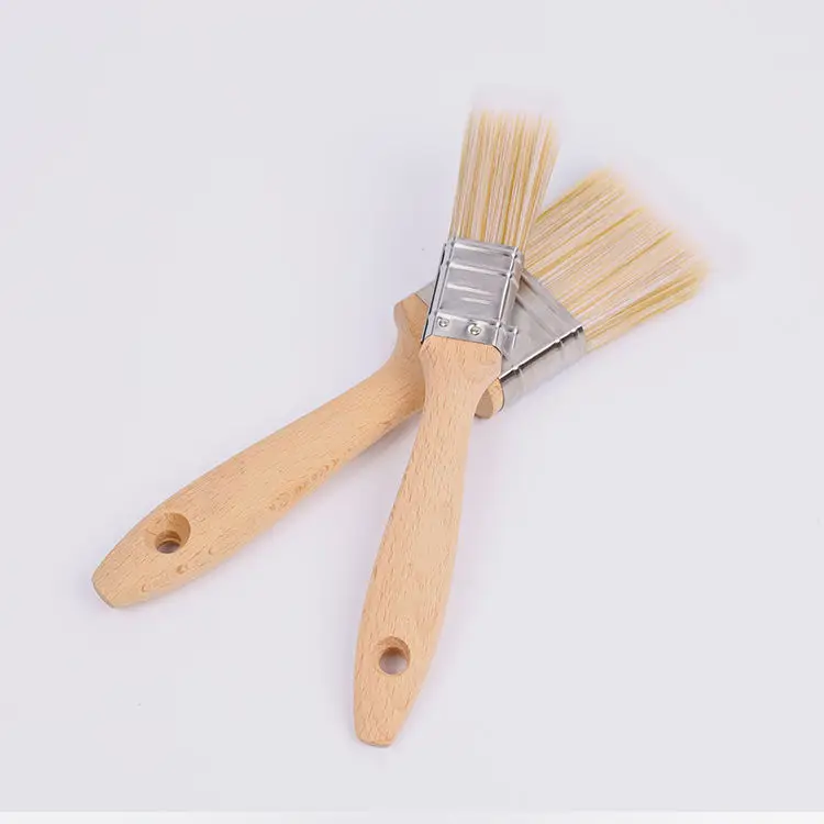 Hot selling paint brush with wood handle, pure bristle not easy to shed paint brush