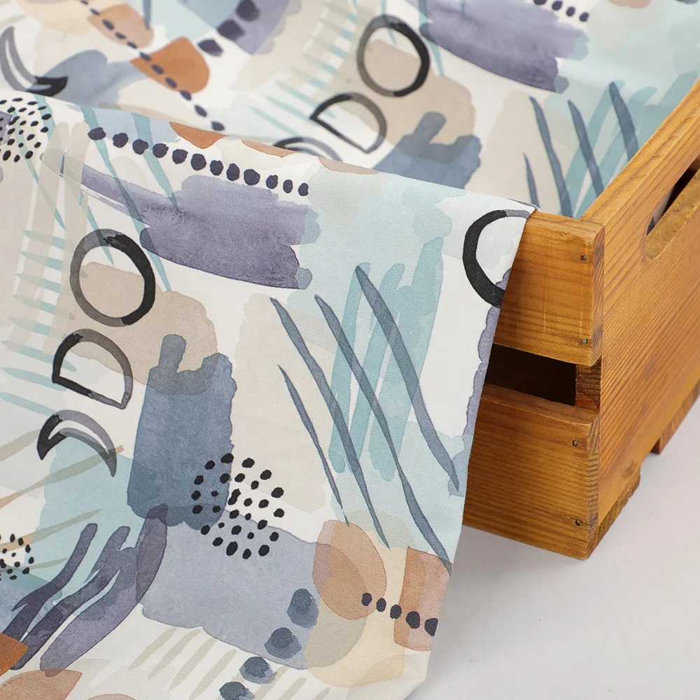 Soft digital printing custom printed 100% cotton satin liberty London fabric