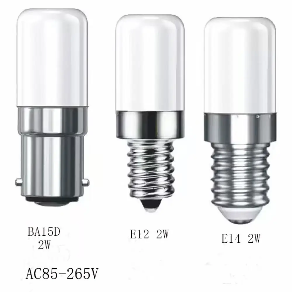 E12 E14 BA15D LED Refrigerator Bulb 2W Mini Night Lamp Light for Living Room Salt Lighthouse Lamp