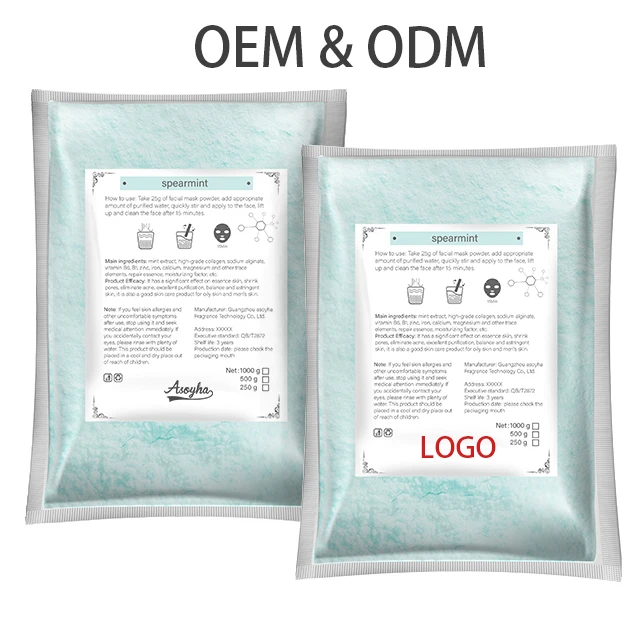 mineral mask girl face masks Natural tea tree Disposable Face Powder Green Clay Mask for Pimples and Acne Treatment Skin Care